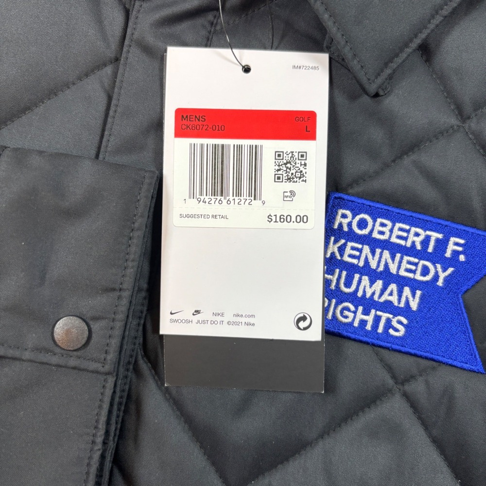Nike Repel Synthetic Fill Black Jacket RFK Human Rights Men's Size Large NWT - Picture 3 of 9